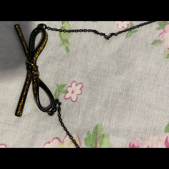 Black Bow Kate Spade Necklace ♠️ 🎀 - Picture 7 of 13